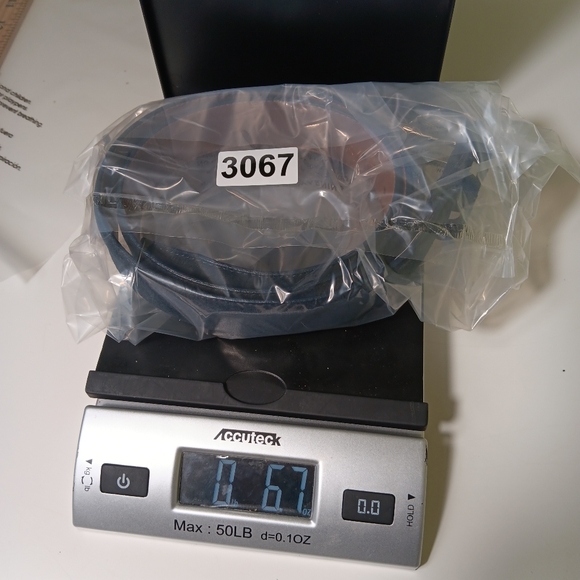 Allen Edmonds Wide Basic Suede Belt Mens 34 Navy Leather USA NWT - Picture 10 of 10